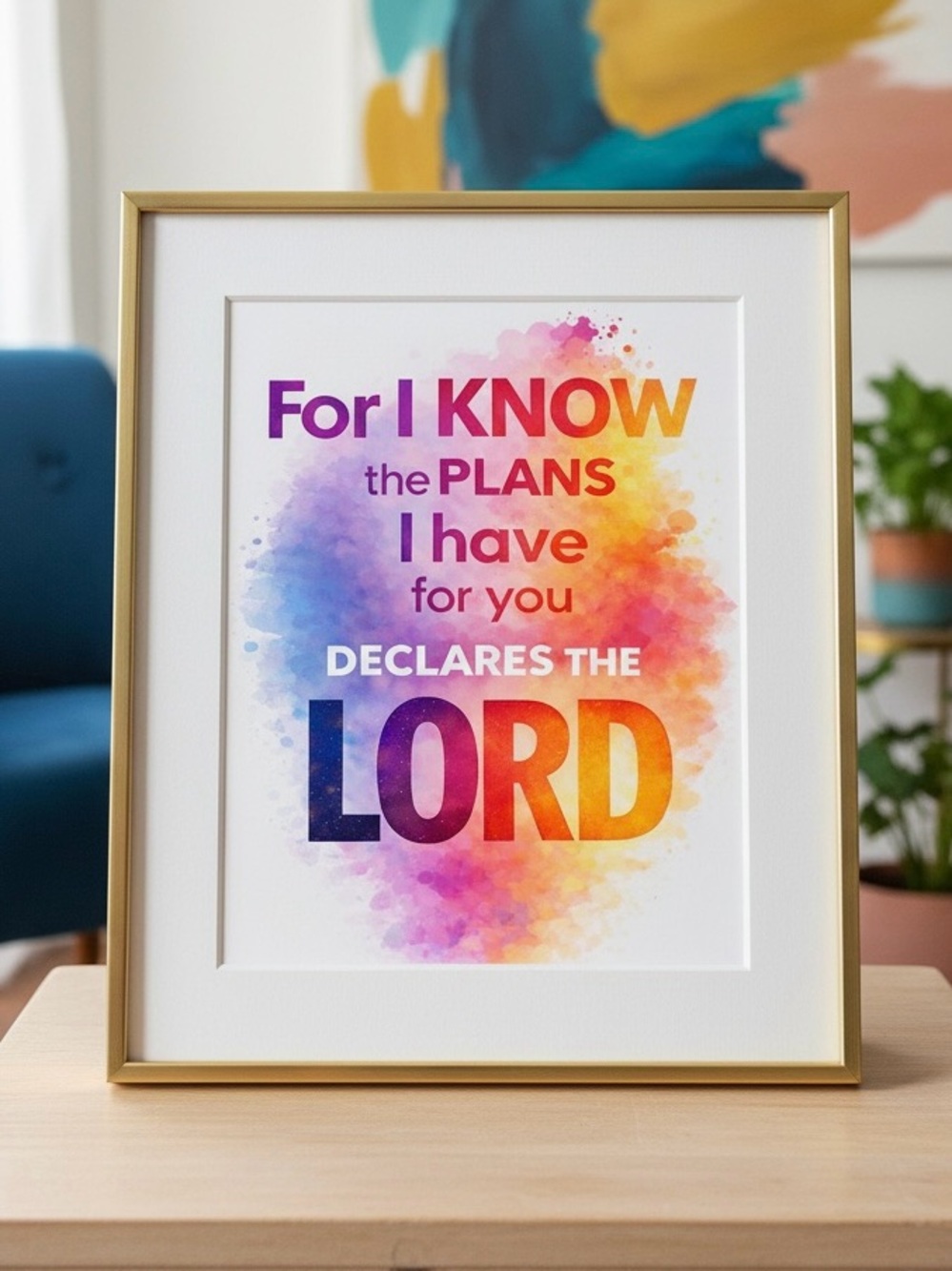 DDS Art Print, 8x10, Bible Verse, Paper Print, Unframed, Bold Series
